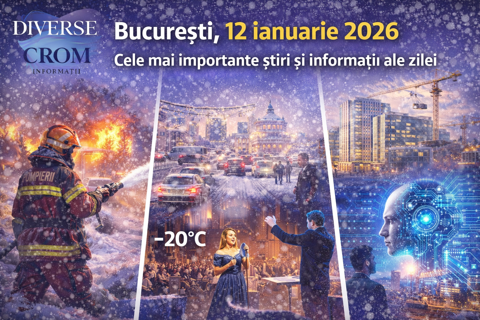 București sub ger și presiune urbană: cele mai importante știri ale zilei de 12 ianuarie 2026