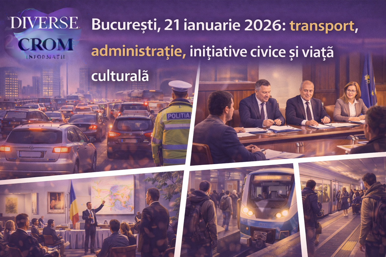 București, 21 ianuarie 2026 | Transport, administrație, inițiative civice și viață culturală