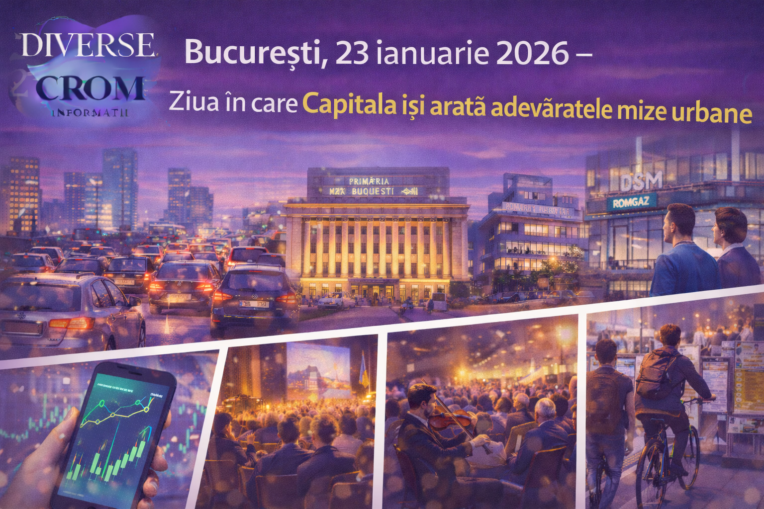 București, 23 ianuarie 2026 – Ziua în care Capitala își arată adevăratele mize urbane