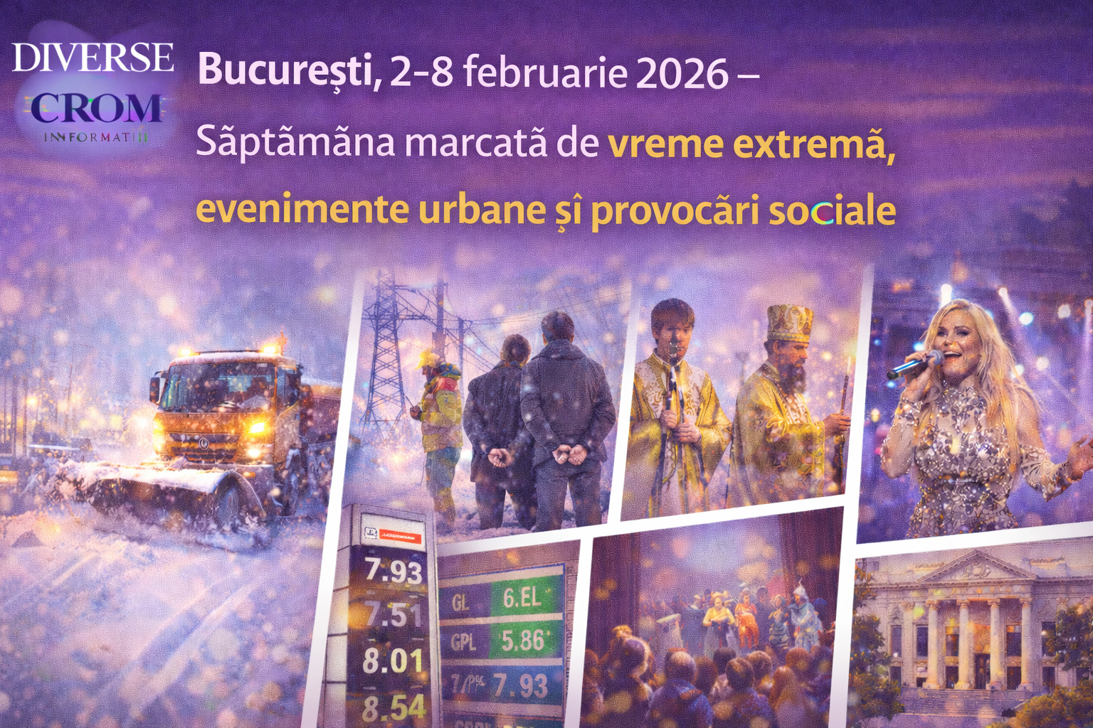 București, 2-8 februarie 2026 – Săptămâna marcată de vreme extremă, evenimente urbane și provocări sociale